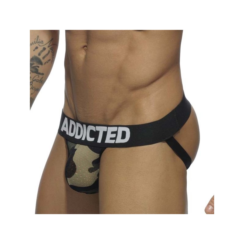 Jockstrap Addicted camouflage, Contrasted Mesh