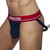 Jockstrap Addicted Cockring Mesh bleu navy