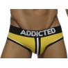 Jockbrief Addicted jaune double piping bottomless