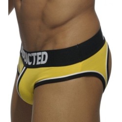 Jockbrief Addicted jaune double piping bottomless