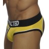 Jockbrief Addicted jaune double piping bottomless